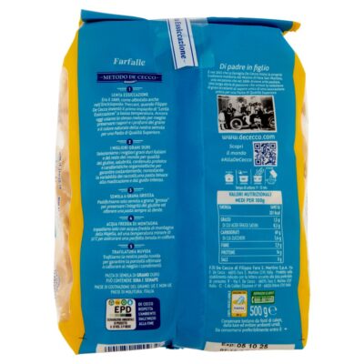 De Cecco Farfalle n° 93 - 500g