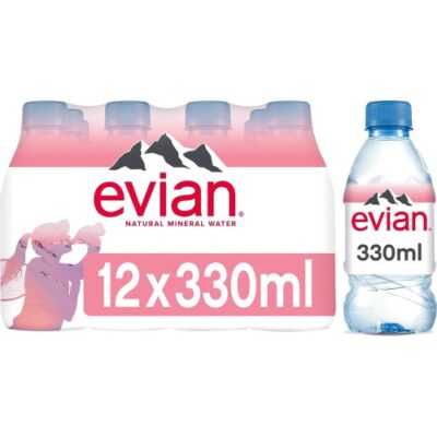 Eau minérale naturelle Evian - 12x33cl