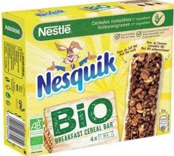 Barres céréales Nesquik Nestlé BIO – 4x25g