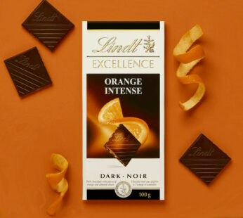 Lindt tablette orange intense Excellence Chocolat Noir - 100g