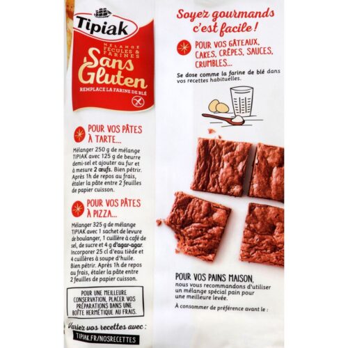 TIPIAK Fécule et farine sans gluten - 500g