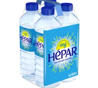 Eau minérale naturelle Hépar – 4x50cl