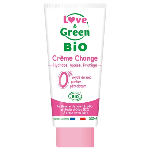 Love and Green Crème Change Certifiée BIO - 100ml