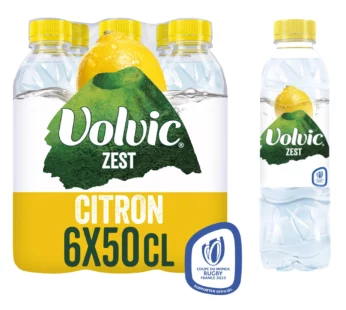 Eau aromatisée citron VOLVIC ZEST – 6x50cl