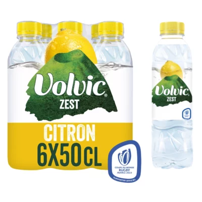 Eau aromatisée citron VOLVIC ZEST - 6x50cl