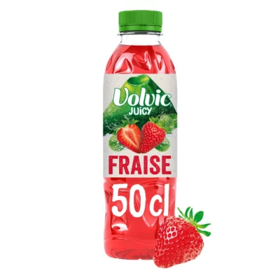 Eau aromatisée fraise VOLVIC JUICY - 50cl