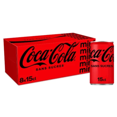Coca Cola mini sans sucre - 8x15cl