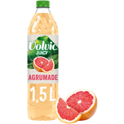 Eau aromatisée Agrumade VOLVIC JUICY - 1,5L