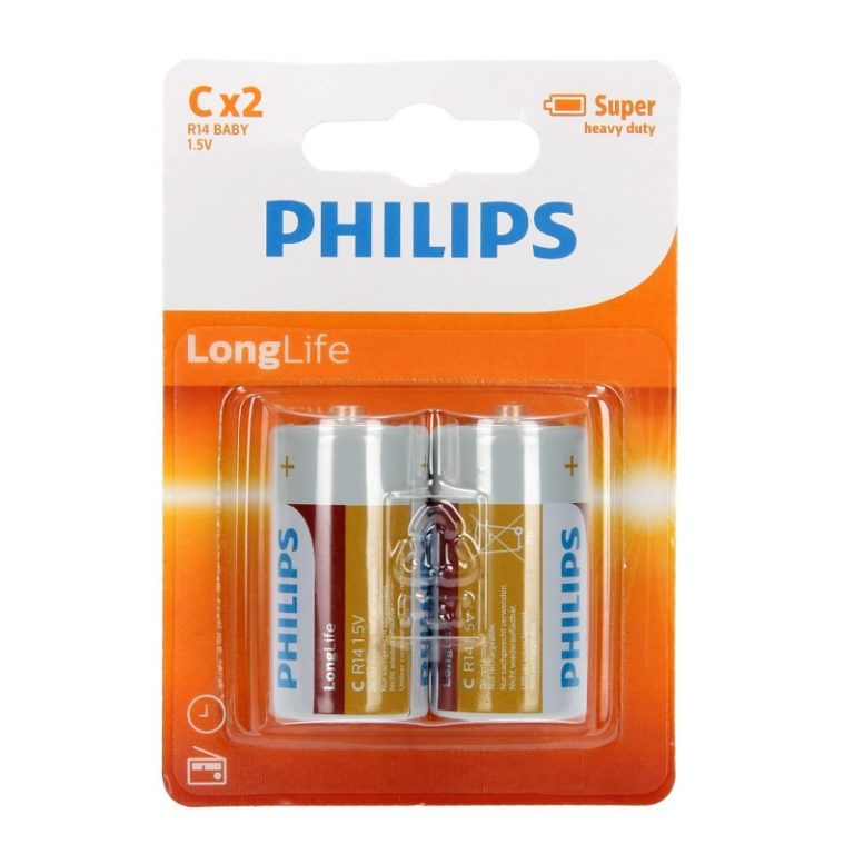 Piles C Philips Longlife - 2x