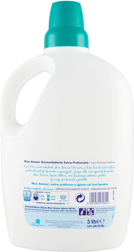 Mon Amour adoucissant Hygiène Actif extra parfum - 3000ml – Image 2