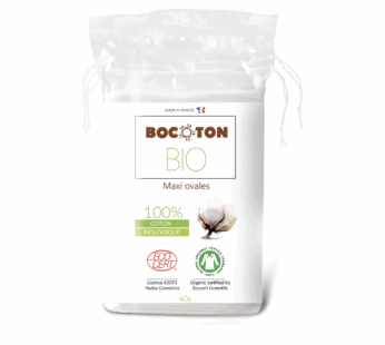 Bocoton | Maxi Ovales à démaquiller 100% coton – paquet de 40 pièces