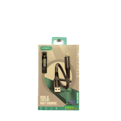 Câble de chargement argent, FAST CHARGE 66W - 2m