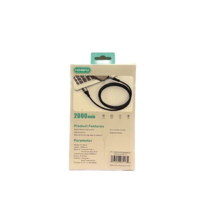 Câble de chargement carbon, FAST CHARGE 66W - 2m