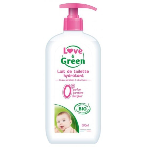 Love and Green Lait de toilette hydratant 0% - 500ml