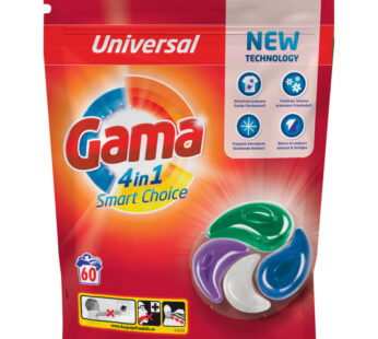 Gama capsules de lessive 4 en 1 Smart Choice – 60 lessives