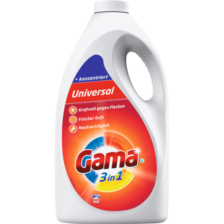 Gama 3in1 universal Lessive liquide - 100 lavages