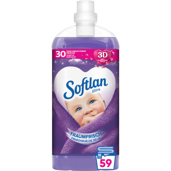 Softlan ultra adoucissant Fraîcheur de Rêve - 1,3L