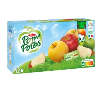 POM’POTES Gourdes pomme nature – 12x90g