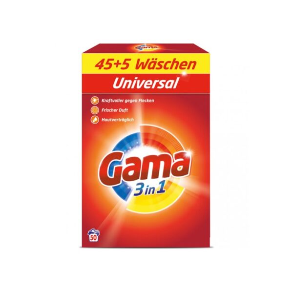 Gama 3in1 universal poudre - 50 lavages