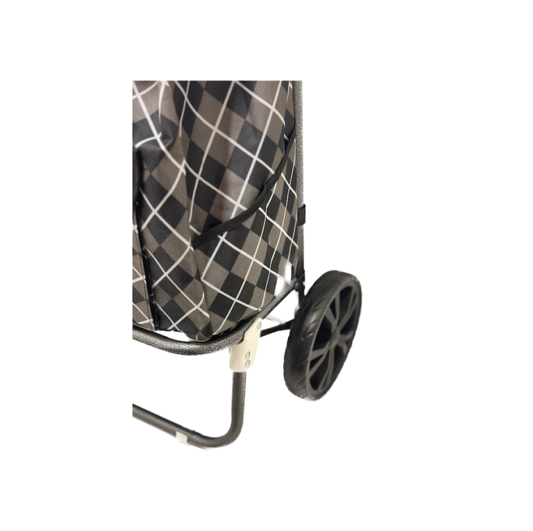 Chariot de courses 45L - Rouge, blanc