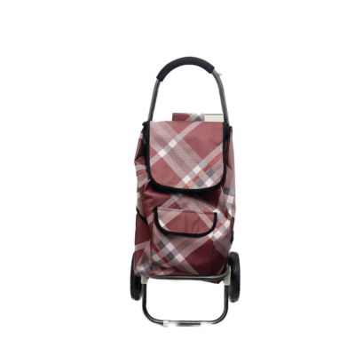 Chariot de courses 45L - Rouge, blanc