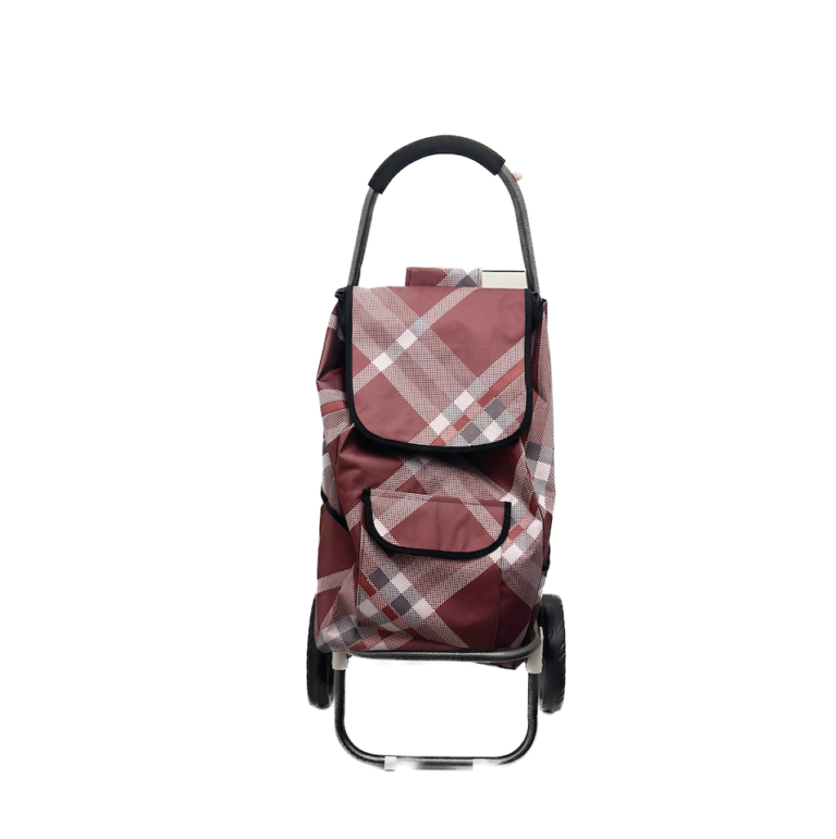 Chariot de courses 45L - Rouge, blanc