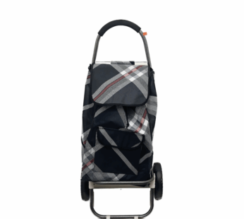 Chariot de courses 45L – Noir, blanc