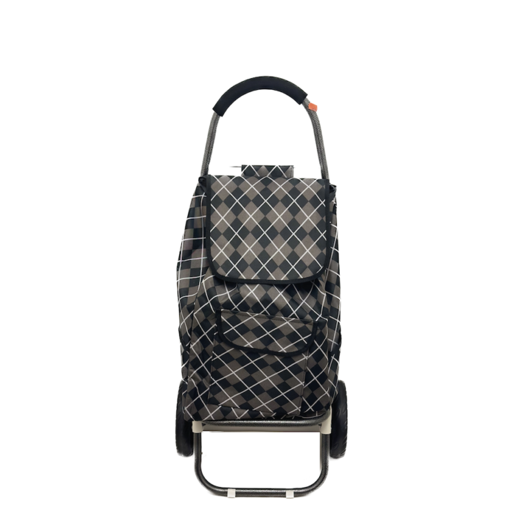 Chariot de courses 45L - Beige, noir