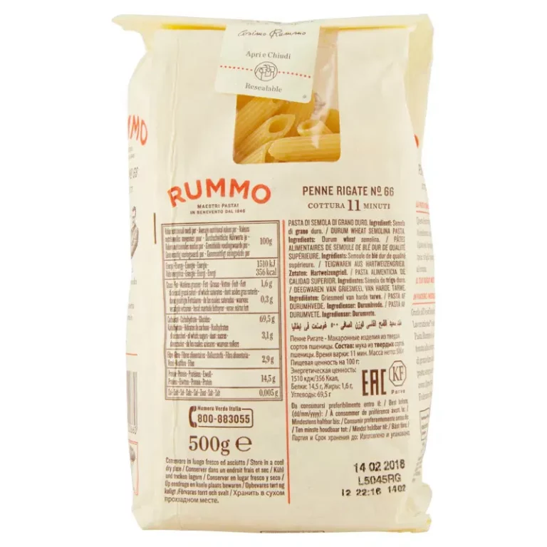 RUMMO Pâtes Penne Rigate N°66 - 500 g