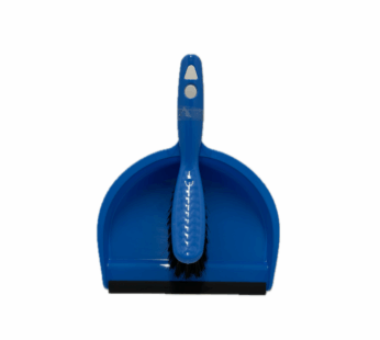 Ramassoire et balayette moderne bleue