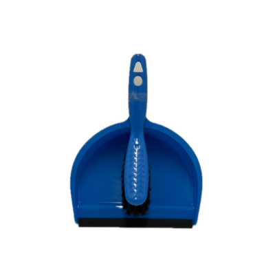 Ramassoire et balayette moderne bleue