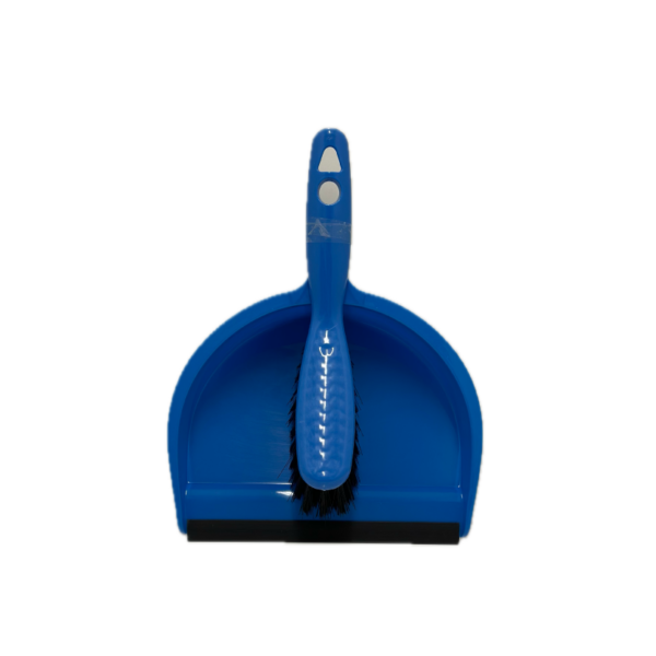 Ramassoire et balayette moderne bleue