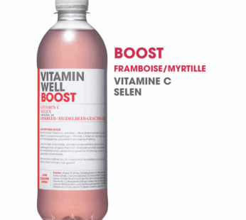 Vitamin Well Boost · Eau vitaminée · Framboise&Myrtille 500ml