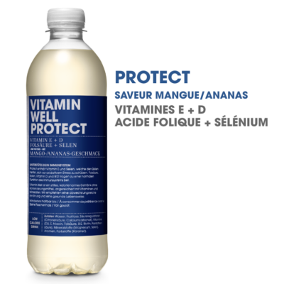 Vitamin Well Hydrate · Eau vitaminée · Mangue&Ananas 500ml