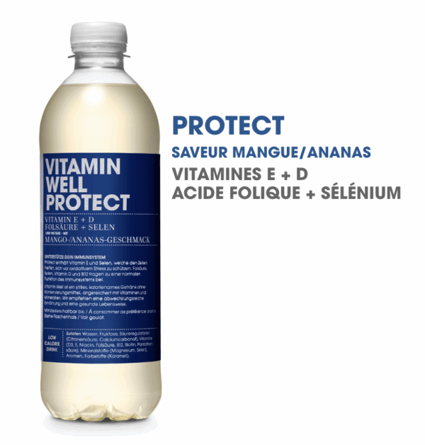 Vitamin Well Hydrate · Eau vitaminée · Mangue&Ananas 500ml