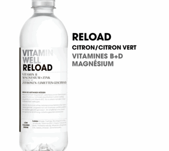 Vitamin Well Reload · Eau vitaminée · Citron&Citron vert 500ml