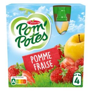 Compote pomme fraise POM'POTES - 4x