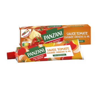 Sauce tomate cuisinée aux oignons et à l’ail PANZANI – 180g