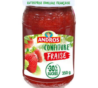 Confiture allégée fraises ANDROS – 350g
