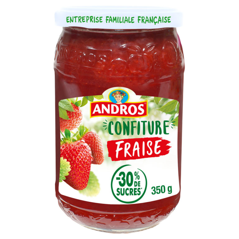 Confiture allégée fraises ANDROS - 350g