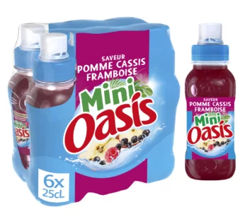 Oasis MINI Pomme cassis framboise – 6x25cl