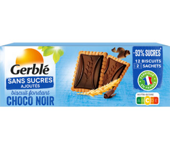 Gerblé Biscuit fondant chocolat noir sans sucres – 126g