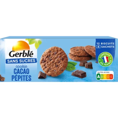 Gerblé Cookie Cacao Pépites Sans Sucres - 130g