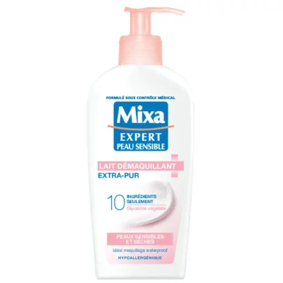 Lait Démaquillant Antidessèchement Peau Sensible MIXA - 200ml