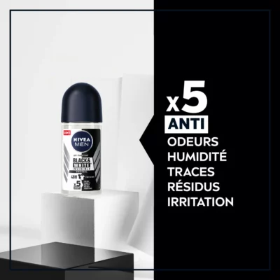 Déodorant Bille Anti-transpirant Black & White NIVEA MEN - 50ml