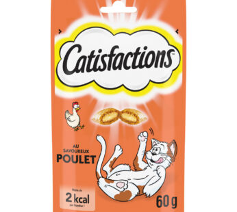 Friandise pour chat au poulet CATISFACTIONS – 60g