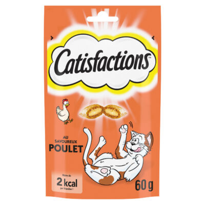 Friandise pour chat au poulet CATISFACTIONS - 60g
