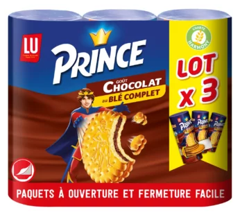 Lu Biscuits fourrés au chocolat Prince – 3x300g
