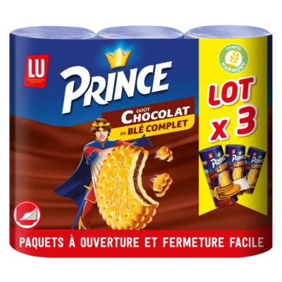 Lu Biscuits fourrés au chocolat Prince - 3x300g