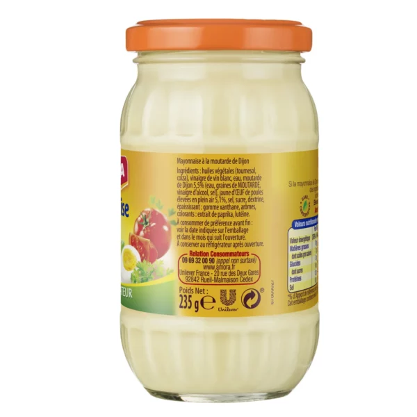 Mayonnaise de Dijon AMORA - 235g – Image 3